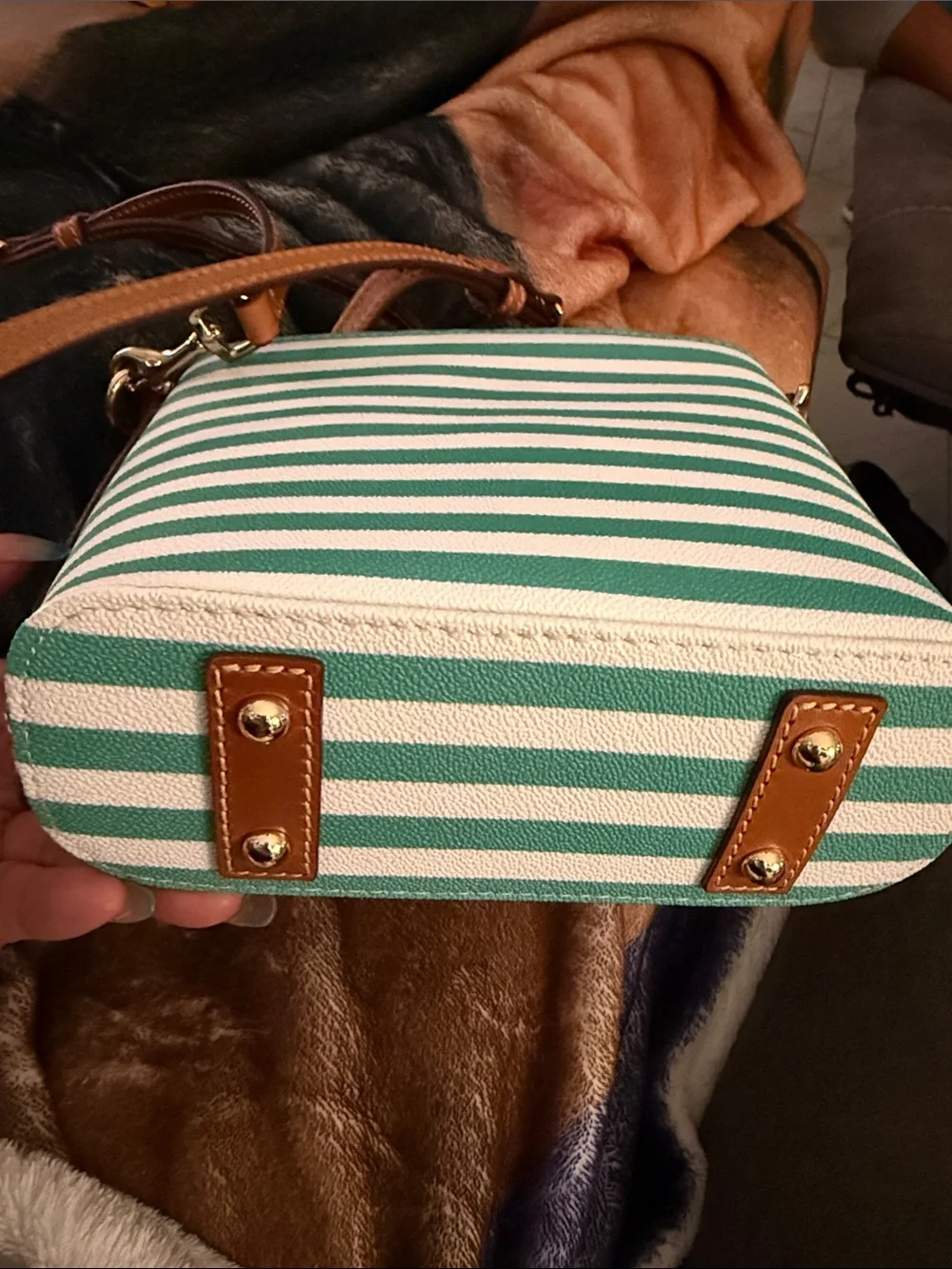 Dooney & Bourke striped crossbody